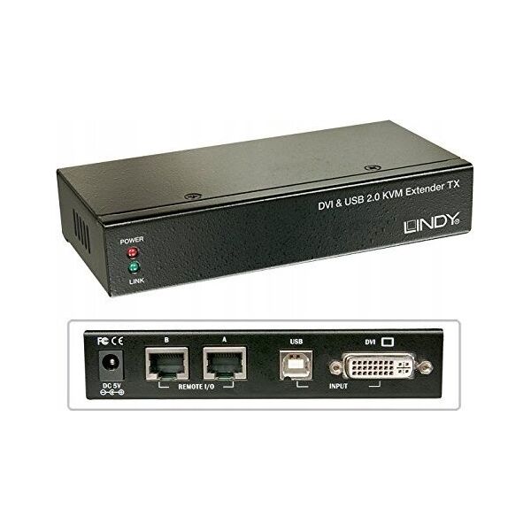 Przełącznik Lindy Ca6 KVM Extend DVI USB Audio 50m Extend DVI USB 2 50m Cat6 - 39377