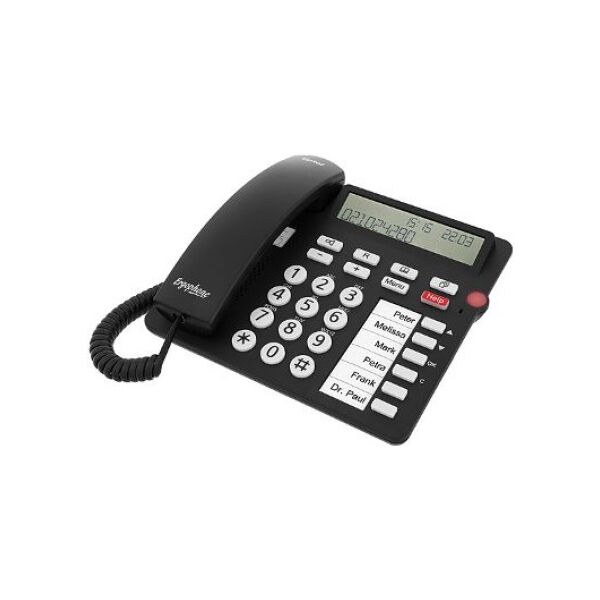 Telefon stacjonarny tiptel Czarny