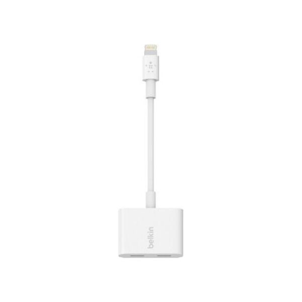 Adapter USB Belkin Lightning - Lightning x2 Biały  (F8J198btWHT)
