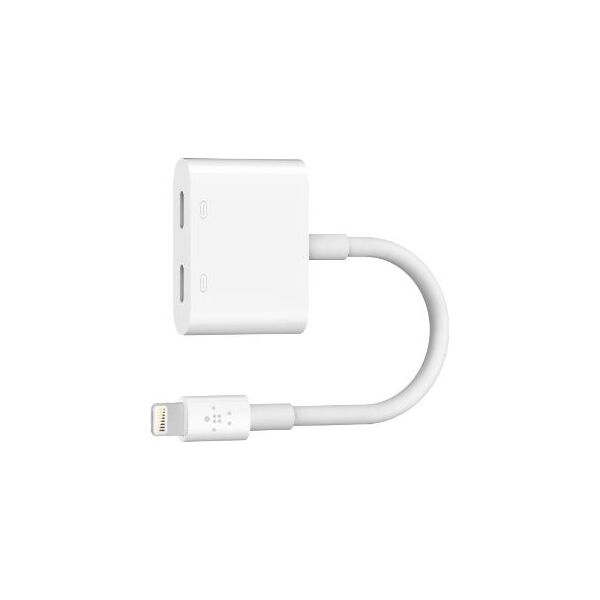 Adapter USB Belkin Lightning - Lightning x2 Biały  (F8J198btWHT)