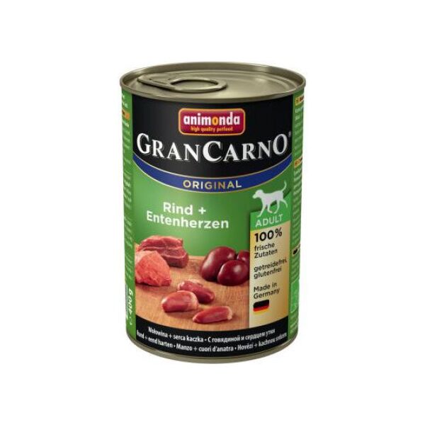 Animonda GranCarno Original Adult Wołowina i kacze serca 400g