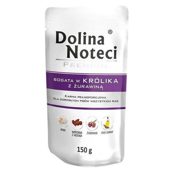 Dolina Noteci DOLINA NOTECI PIES KRÓLIK+ ŻURAWINA saszetka 150g