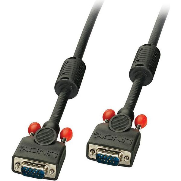 Kabel Lindy D-Sub (VGA) - D-Sub (VGA) 1m czarny (36372)