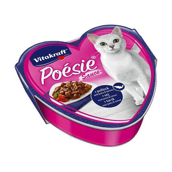Vitakraft Poesie Dorsz z makaronem w pomidorach sos tacka - 85g