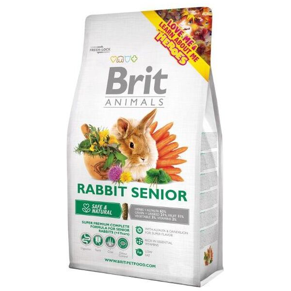 Brit ANIMALS 1,5kg KRÓLIK SENIOR COMPLETE
