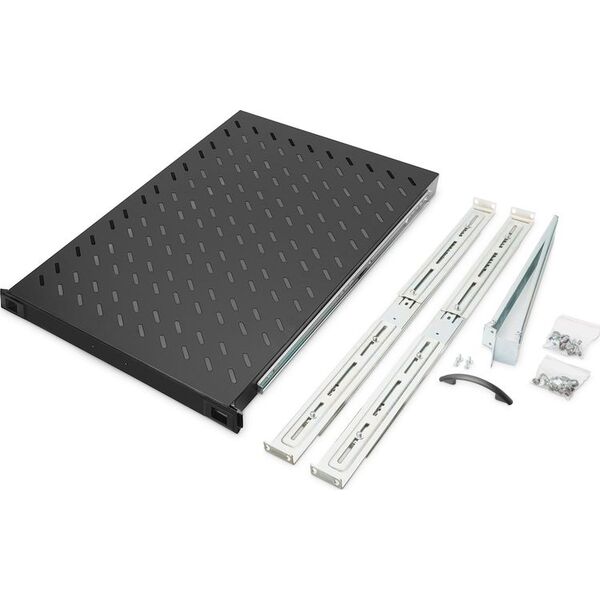 Digitus Wysuwana półka 1U do szaf 19" Czarna (DN-19 TRAY-2-1000SW)