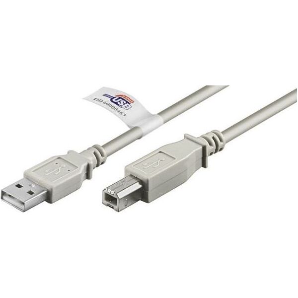 Kabel USB Goobay USB-A - USB-B 5 m Szary (50833)