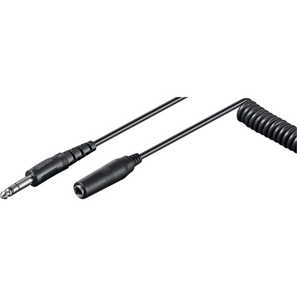 Kabel Goobay Jack 6.3mm  - Jack 6.3mm 5m czarny (50016)