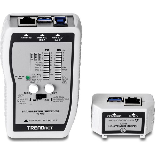TRENDnet Kabeltester mit Tasche VDV & USB bis zu 300m - TC-NT3