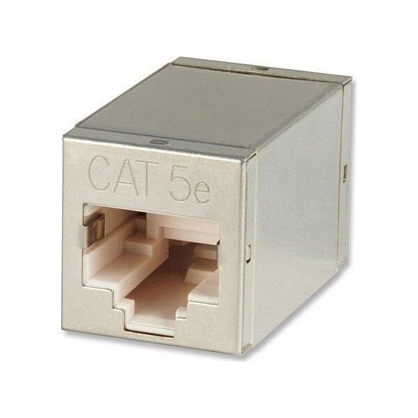 Lindy RJ45 STP Doppelkupplung, Cat. 5e Metallgehäuse - 60187