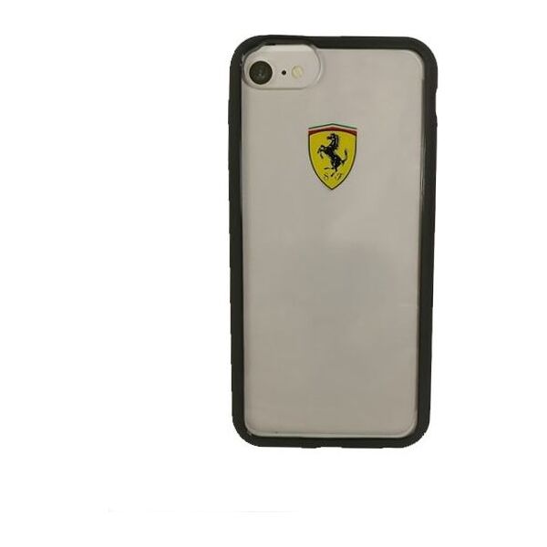 Ferrari Etui hardcase iPhone 7 transparent czarny (FEHCRFP7BK)