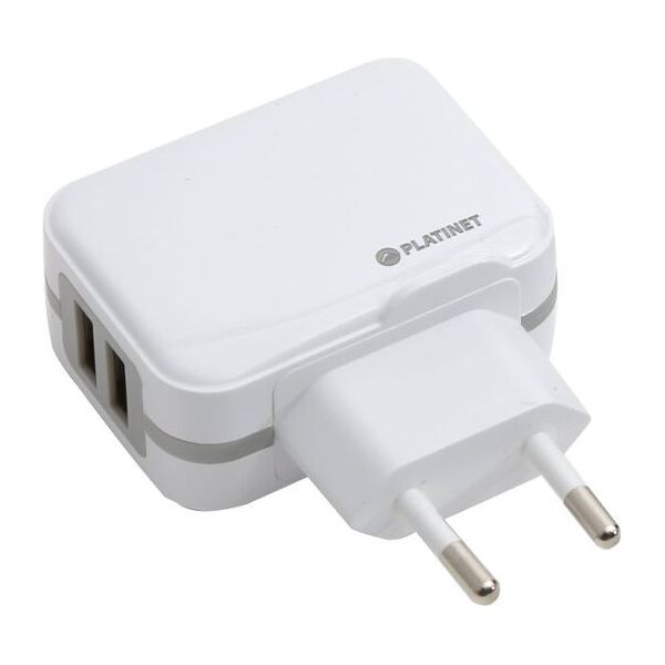 Ładowarka Platinet PLCU2W 2x USB-A 3.4 A (PLCU2W)