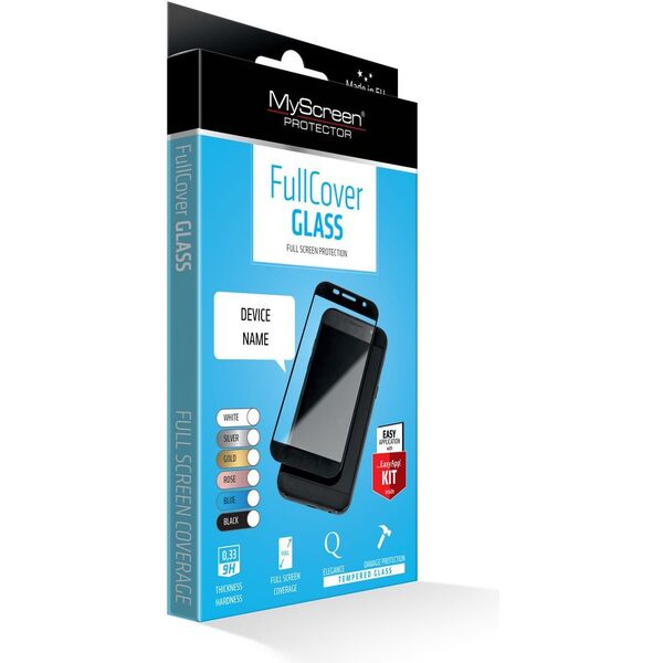 MyScreen Protector FullCover Szkło LG K10 Czarny (PROGLAFULCLGK107CA)