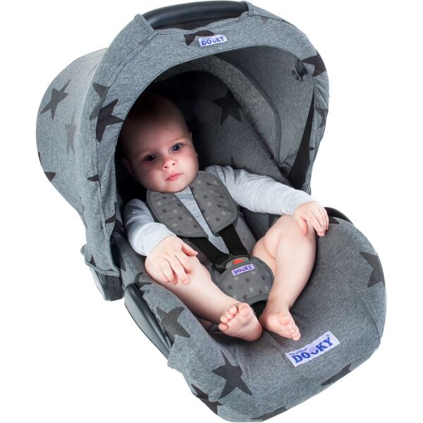 Xplorys Uniwersalne nakładki na pasy Dooky Universal Pads - Grey Stars (T-XP-126922)