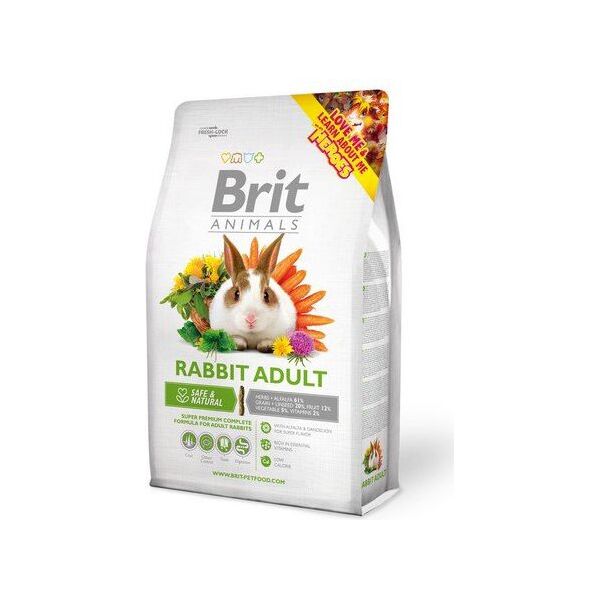 Brit ANIMALS 300g KRÓLIK COMPL.ADULT