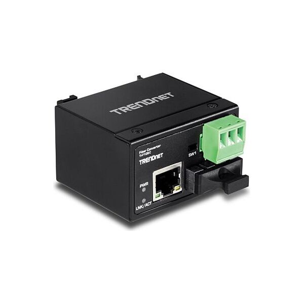 Konwerter światłowodowy TRENDnet 100Base-FX MM. SC, 2km, IP 30 (TI-F10SC)