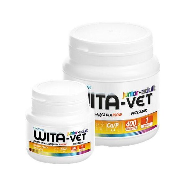 EUROWET WITA-VET 80 szt Ca/P=1:3 1g