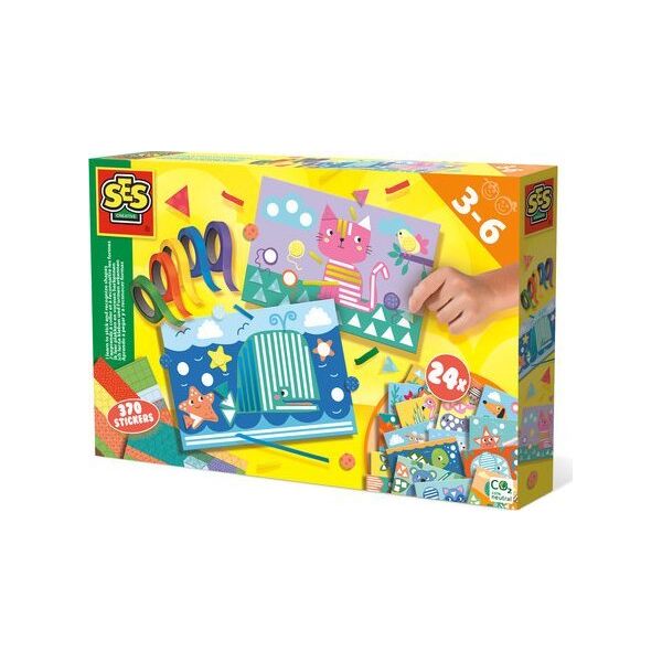 SES SES Creative set I learn to stick and recognize shapes