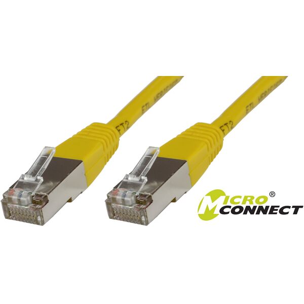 MicroConnect Patchcord S/FTP, CAT6, LSZH, 5m, żółty (SSTP605Y)