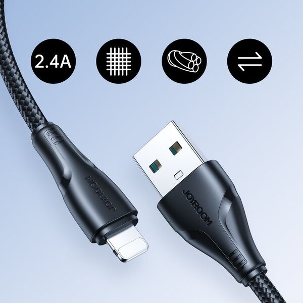 Kabel USB Joyroom USB-A - Lightning 1.2 m Czarny (JYR701)