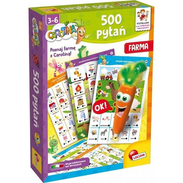 Lisciani LISCIANI CAROTINA 500 PYTAŃ FARMA