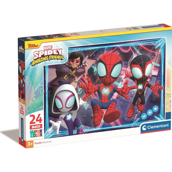 Clementoni Puzzle 24 elementy Maxi Super Kolor Spidey i super-kumple