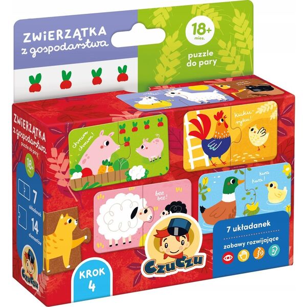 NICI CzuCzu Zwierzątka z gospodarstwa Puzzle do pary
