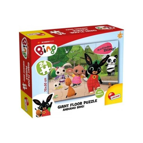 Lisciani Bing Ogromne puzzle podłogowe 24 elementów Lets go!