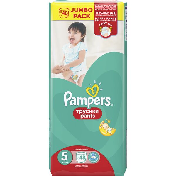 Pampers Pieluchomajtki Pants 5, 12-17 kg, 48 szt.