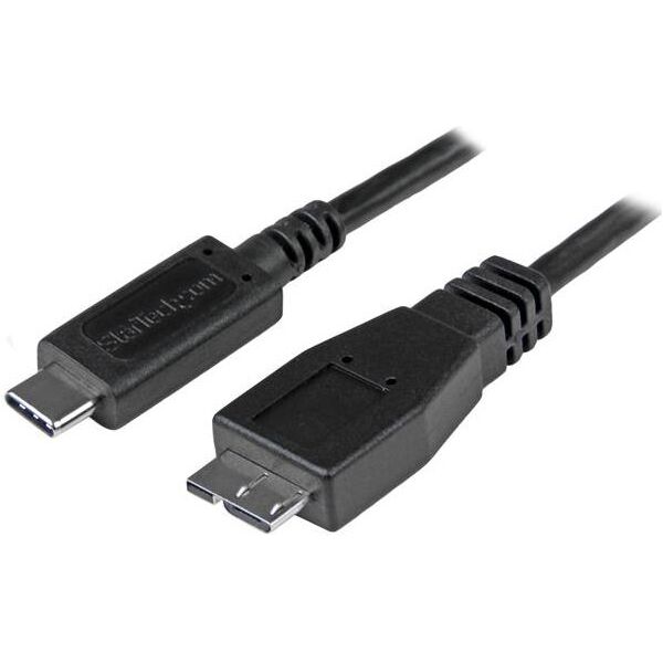 Kabel USB StarTech USB-C - micro-B 0.5 m Czarny (USB31CUB50CM)