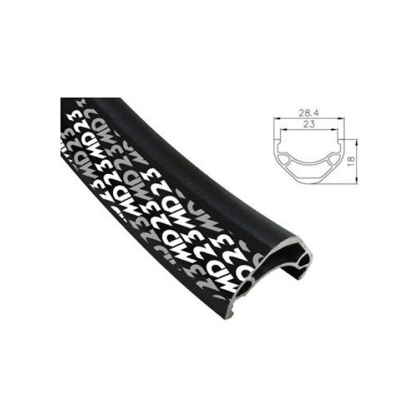 Alexrims Obręcz mtb MD23 27.5"x32otw. Tubeless Ready H.tarczowy kapslowana czarna (ALX-MD23275)