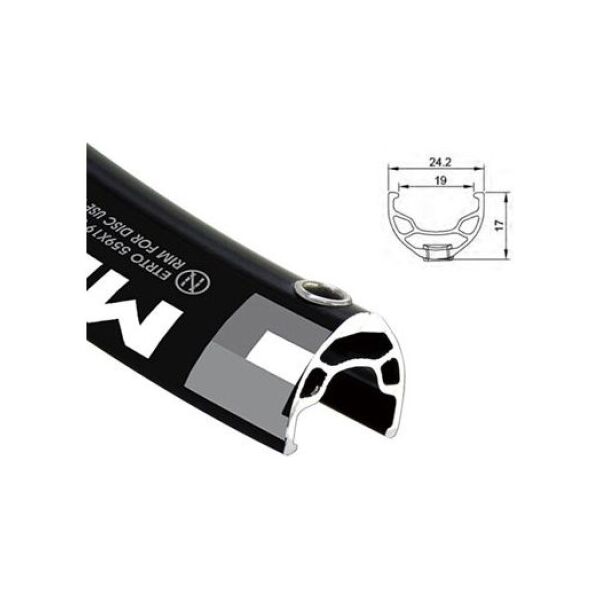 Alexrims Obręcz mtb MD19 27.5"x32otw. Tubeless Ready H.tarczowy kapslowana czarna (ALX-MD19275)