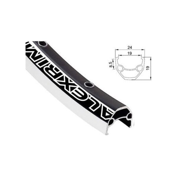Alexrims Obręcz mtb EN24 27.5"x32 otw.Tubeless Ready H.tarczowy kapslowana czarna (ALX-EN24275)