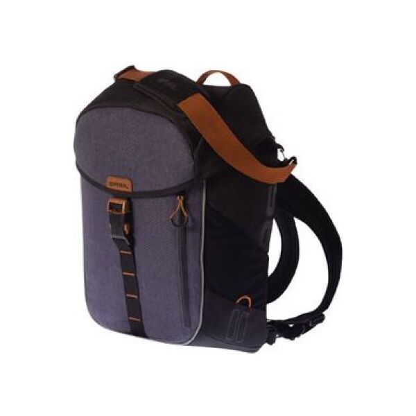 Basil Sakwa turystyczna pojedyncza plecak MILES DAYPACK 14L, mocowanie na haki, wodoodporny poliester, granatowa (BAS-17665)