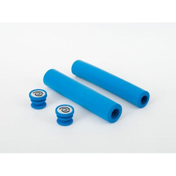 Bike Ribbon Chwyty kierownicy SIO2 SOFT GRIP silikon niebieskie 130mm 70g