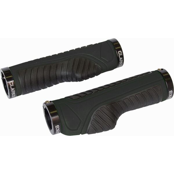 Clarks Chwyty kierownicy CLARK'S CE312 LOCK-ON ergonomiczne czarne klamry aluminiowe