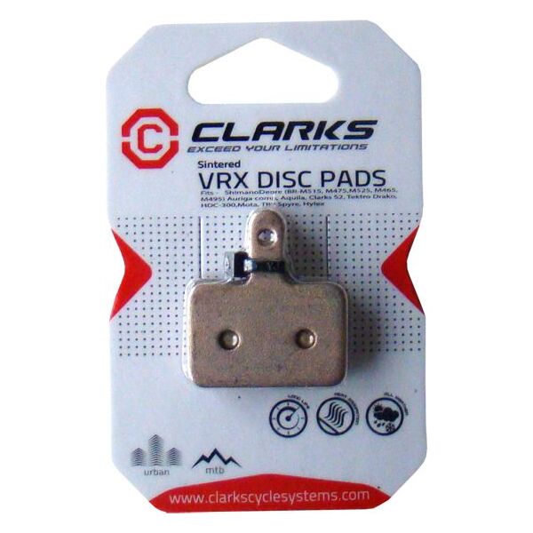 Clarks Okładziny hamulcowe SHIMANO TEKTRO (Deore M515, M475, M525, M465, M495, TEKTRO Draco, Dorado, Orion, Auriga, Aquila, HDC300, TRP Spyre, Hylex) metaliczne spiekane