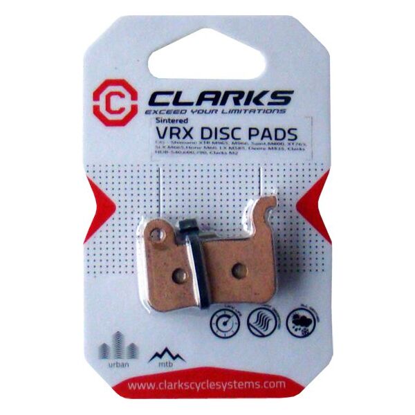 Clarks Okładziny hamulcowe SHIMANO (XTR M965, M966, Saint M800, XT 765, SLX M665, Hone M60, LX M585, Deore M535) metaliczne spiekane