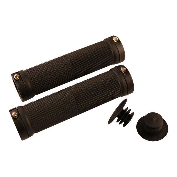 Clarks Chwyty kierownicy CLARK'S CLO201B LOCK-ON 130mm czarne klamry czarne