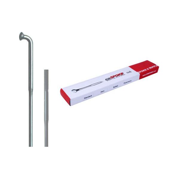 Cn Spoke Szprychy DB454 2.0-1.8-2.0 stal nierdzewna 298mm srebrne + nyple 144szt.