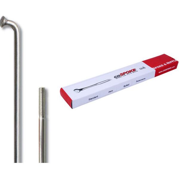 Cn Spoke Szprychy STD14 2.0-2.0-2.0 stal nierdzewna 230mm srebrne + nyple 144szt.