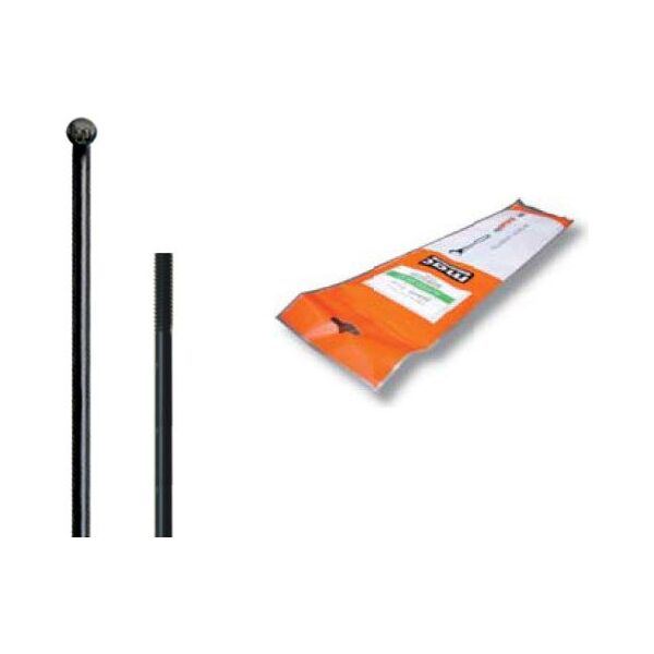 Cn Spoke Szprychy MAC14 2.0-2.0-2.0 stal nierdzewna 286mm czarne 72szt