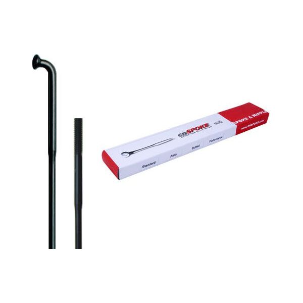 Cn Spoke Szprychy DB454 2.0-1.8-2.0 stal nierdzewna 252mm czarne + nyple 144szt.