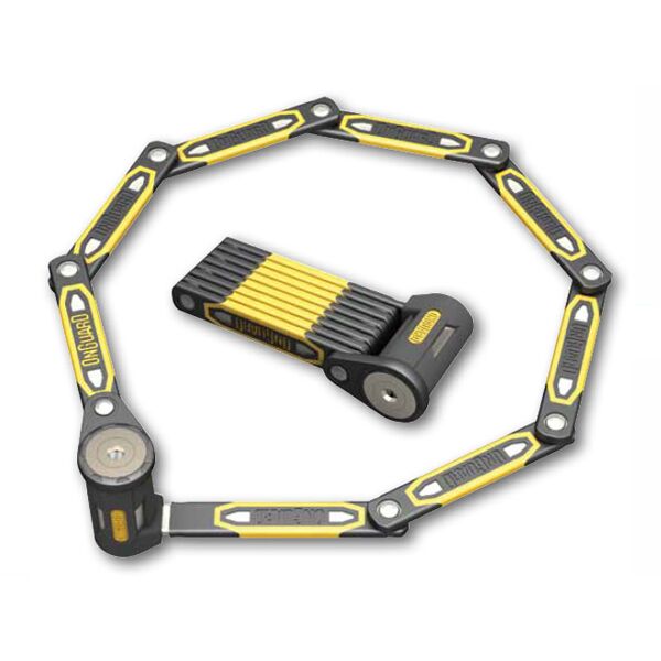 OnGuard Zapięcie rowerowe Heavy Duty Link Plate Lock K9 składane 8114 100cm 5 kluczy z kodem (ONG-8114)