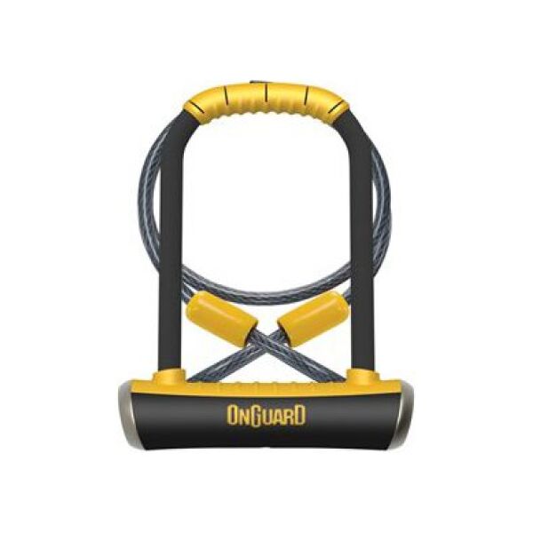 OnGuard Zapięcie rowerowe PitBull Mini LS 8007DT + linka (ONG-8007DT)
