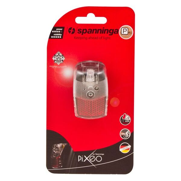 SPANNINGA Lampka tylna PIXEO XB + protektor czarna (SNG-135558)