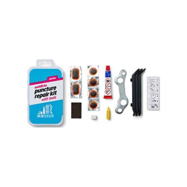 Weldtite Łatki do dętek zestaw AIRTITE PUNCTURE 6 x łatki + klucz pudełko 10 szt. (WLD-01007)