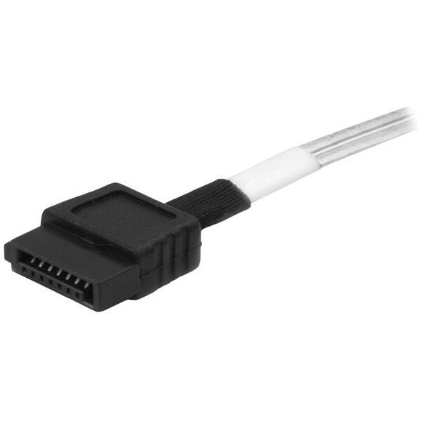 StarTech SFF 8643 - SATA x4, 1m, Biały (SAS43SAT1M)