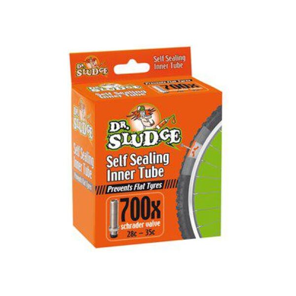 Weldtite Dętka z płynem antyprzebiciowym DR SLUDGE PUNCTURE PROTECTION INNER TUBE 700 x 28c-35c schrader (WLD-04019)