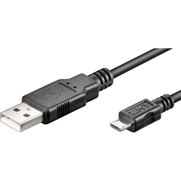 Kabel USB Goobay USB-A - microUSB 3 m Czarny (93920)